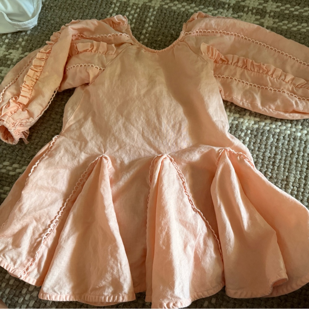 Amelia and Chloe Peach Ruffled Dress size 3 and 5T